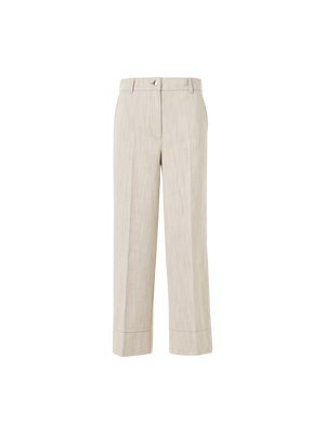 Designer ブラッシュドコットンデニム パンツ The Chiara Pants（キアラ・パンツ） - エクリュ
