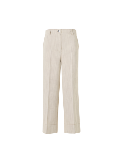 Designer ブラッシュドコットンデニム パンツ The Chiara Pants（キアラ・パンツ） - エクリュ