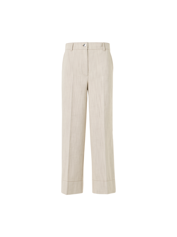 Designer ブラッシュドコットンデニム パンツ The Chiara Pants（キアラ・パンツ） - エクリュ