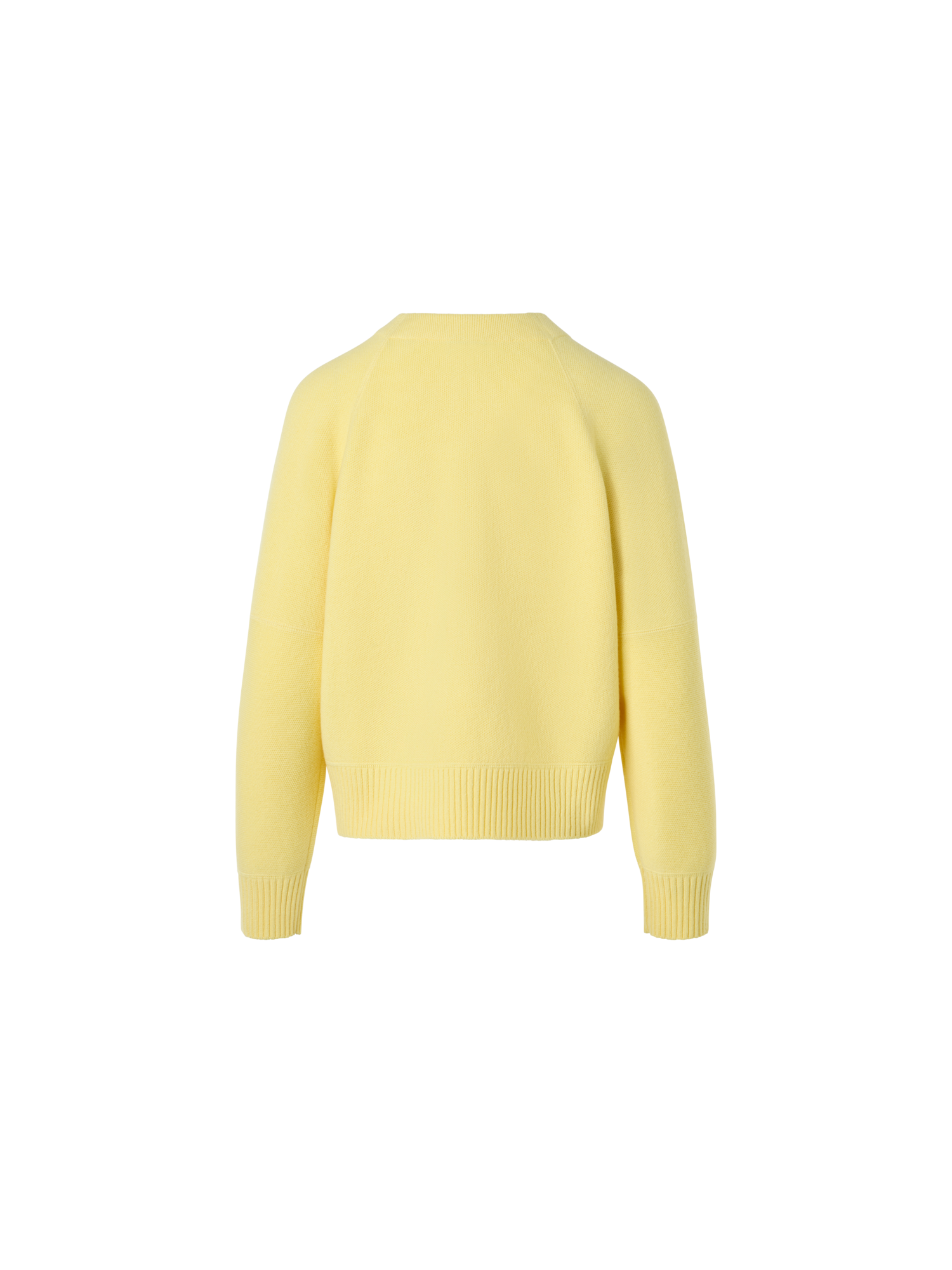 Designer カシミヤピケ ・ニットカーディガン - イエロー