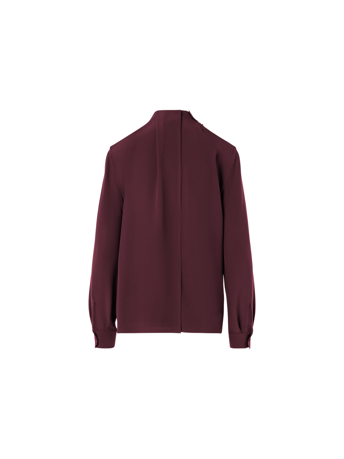Designer シルククレープ ブラウス - レッド