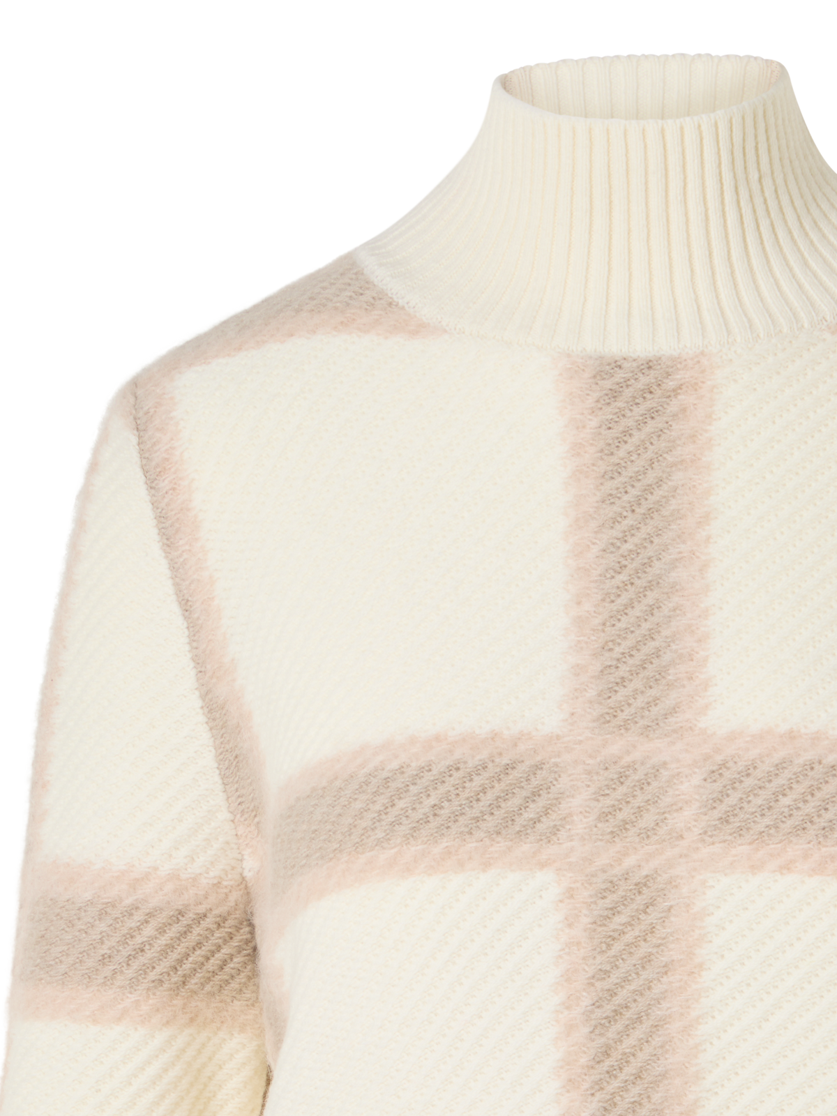 Designer ウールカシミヤ ニットプルオーバー - エクリュ
