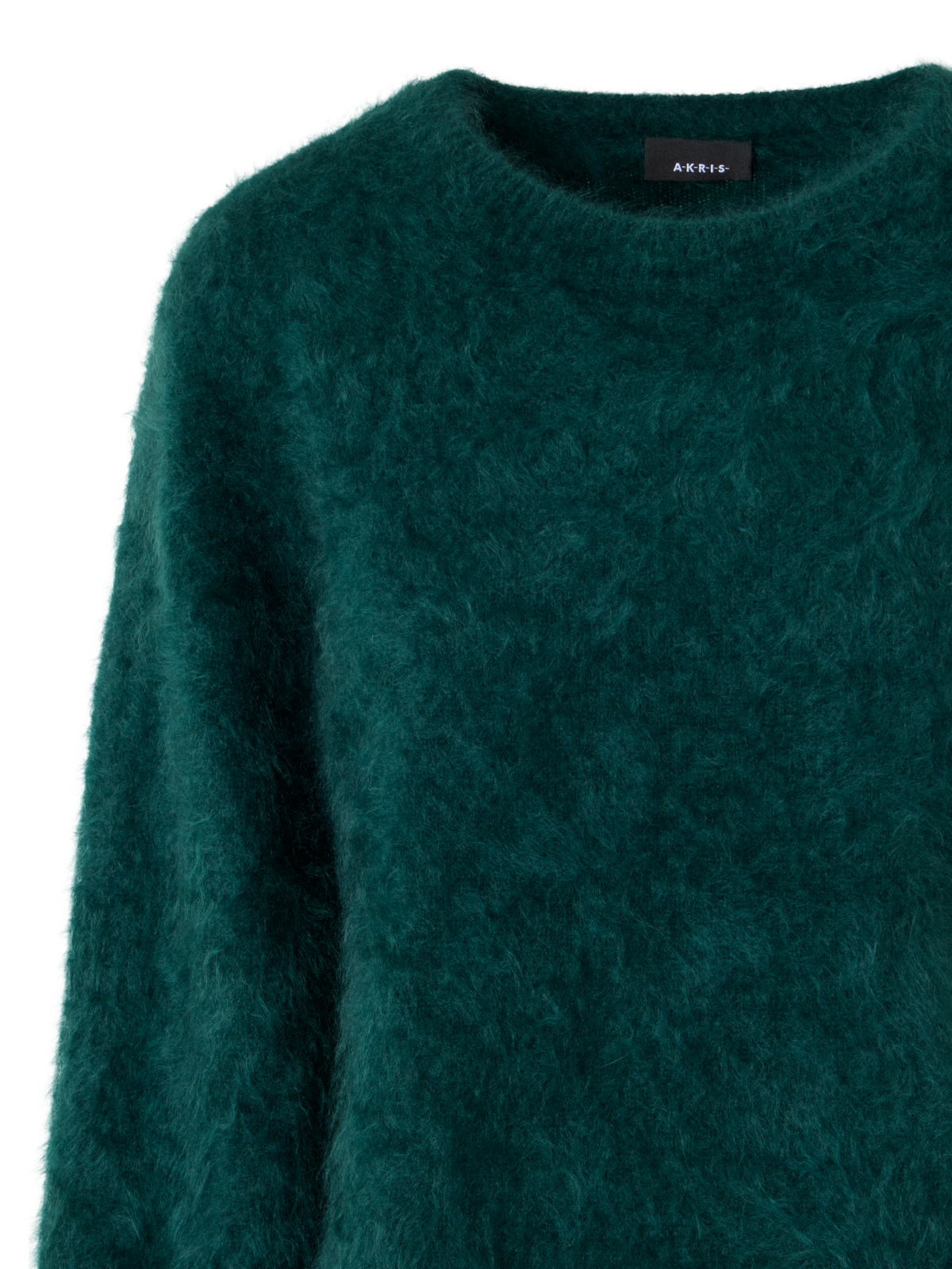 Designer クラウドカシミヤ ニットプルオーバー - グリーン