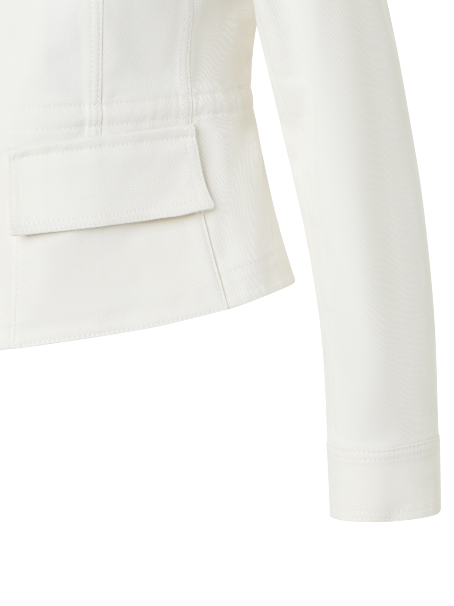 Designer コットンストレッチデニム ・ジャケット - エクリュ