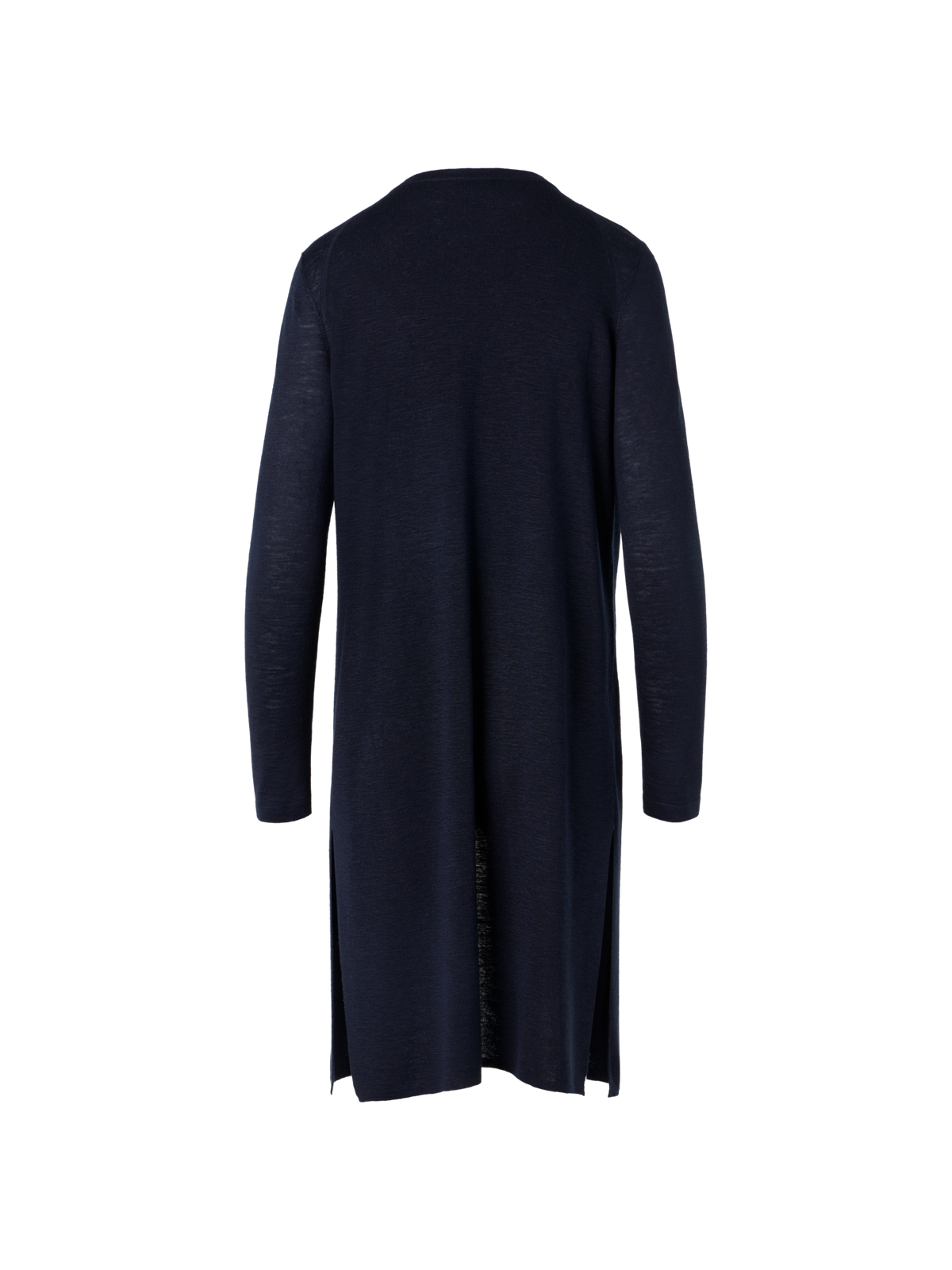 Designer リネンシルク ・ニットカーディガン - ネイビー