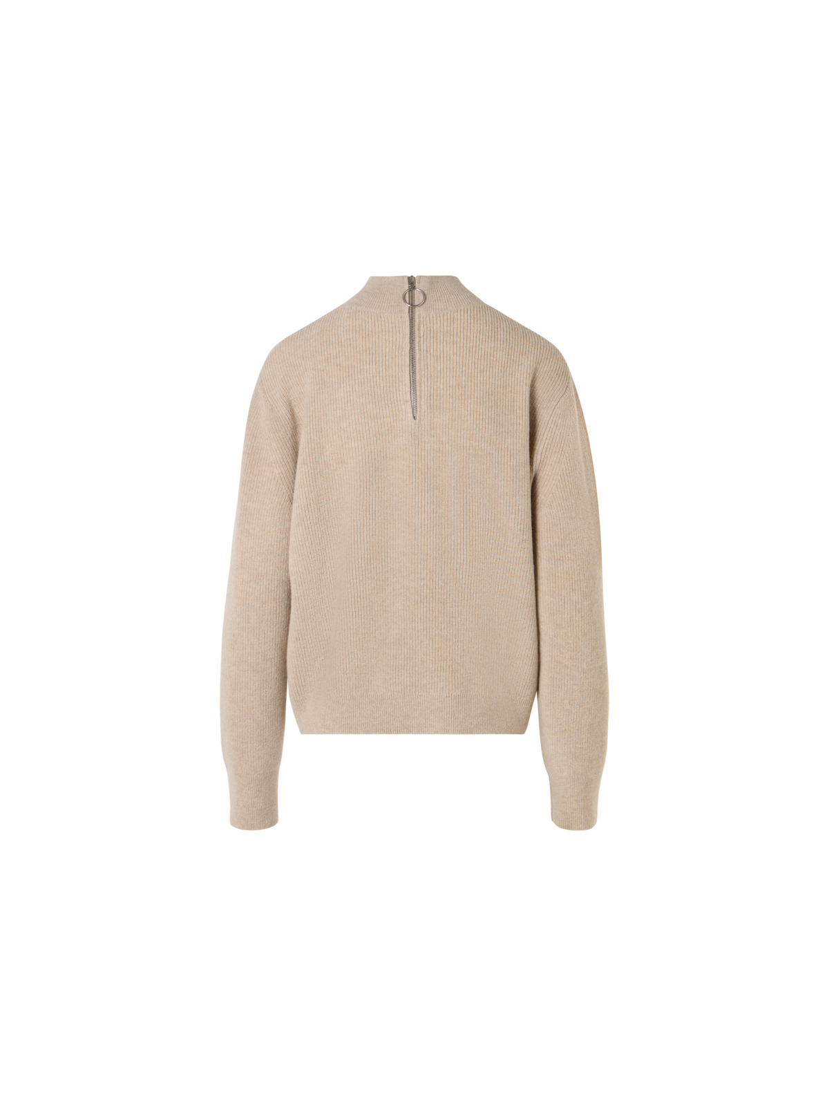 Designer ウールカシミヤ ニットプルオーバー - ベージュ