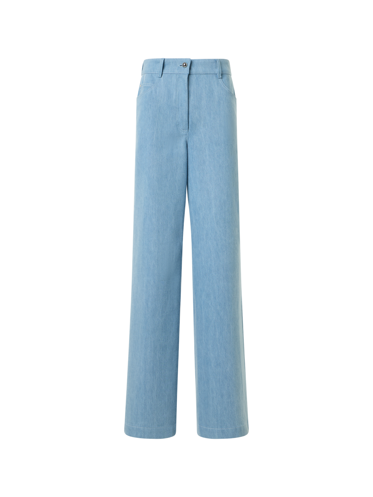 Designer ウォッシュドコットンデニム ・パンツ - ブルー