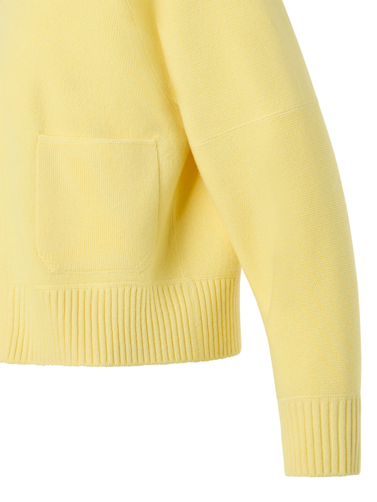 Designer カシミヤピケ ・ニットカーディガン - イエロー