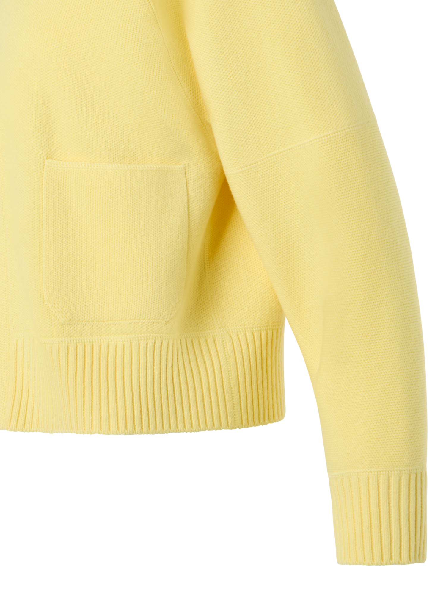 Designer カシミヤピケ ・ニットカーディガン - イエロー