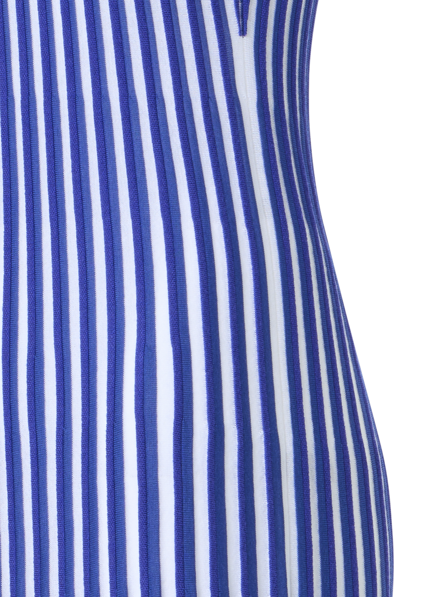 Designer ウールシルクコットン ブレンド ・ドレス - ブルー