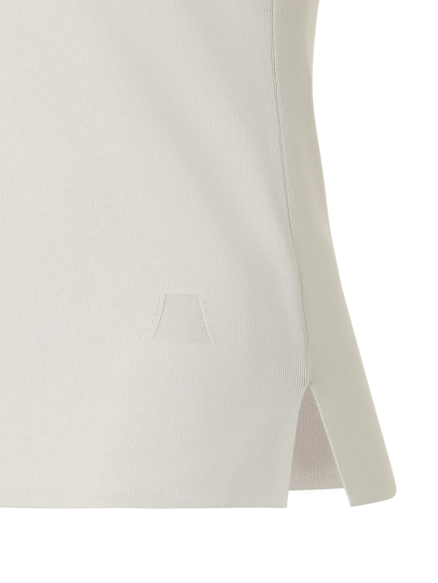 Designer ビスコースクレープ ・ニットトップ - ベージュ