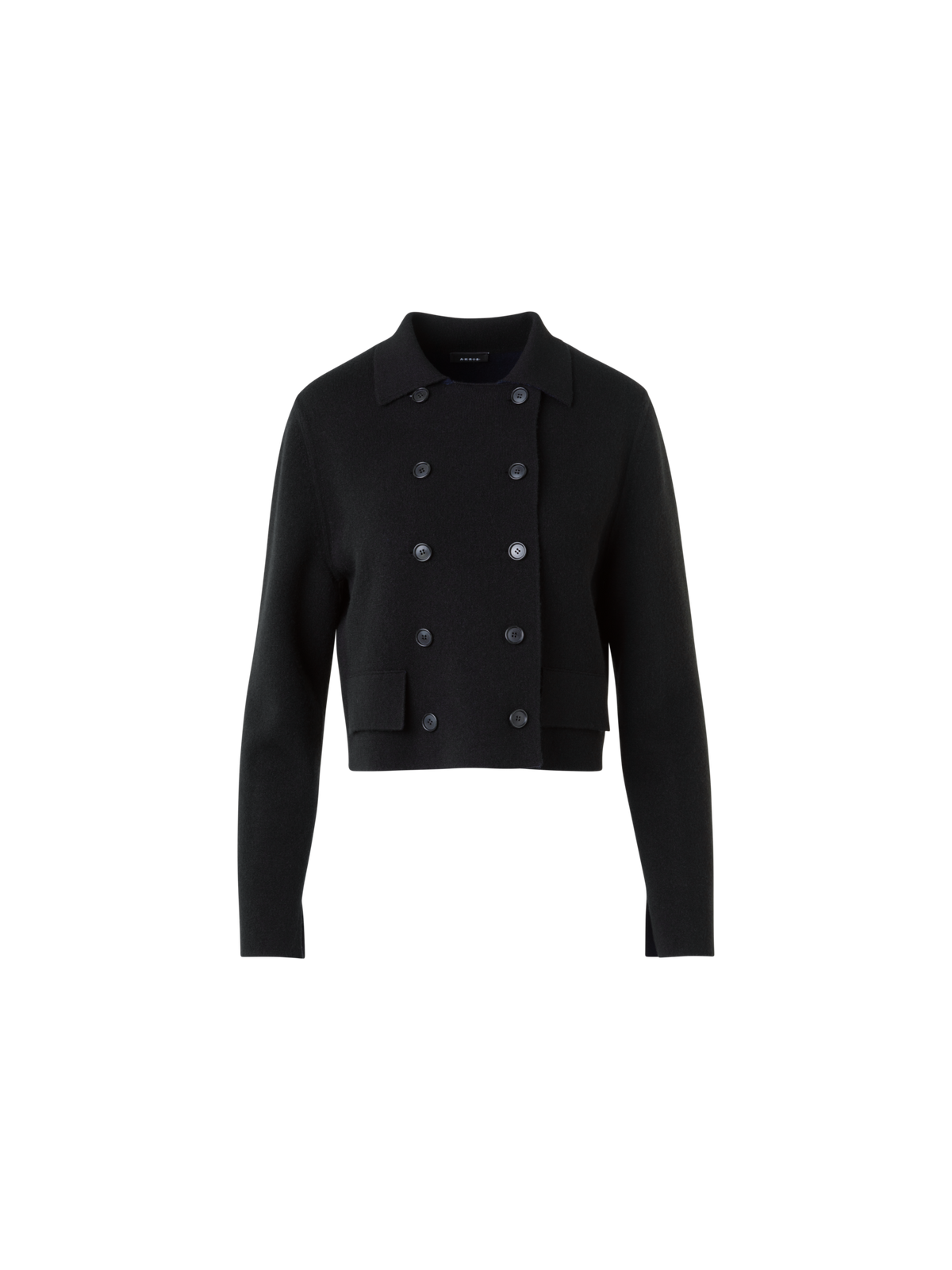 Designer カシミヤダブルフェイス ・ニットカーディガン
