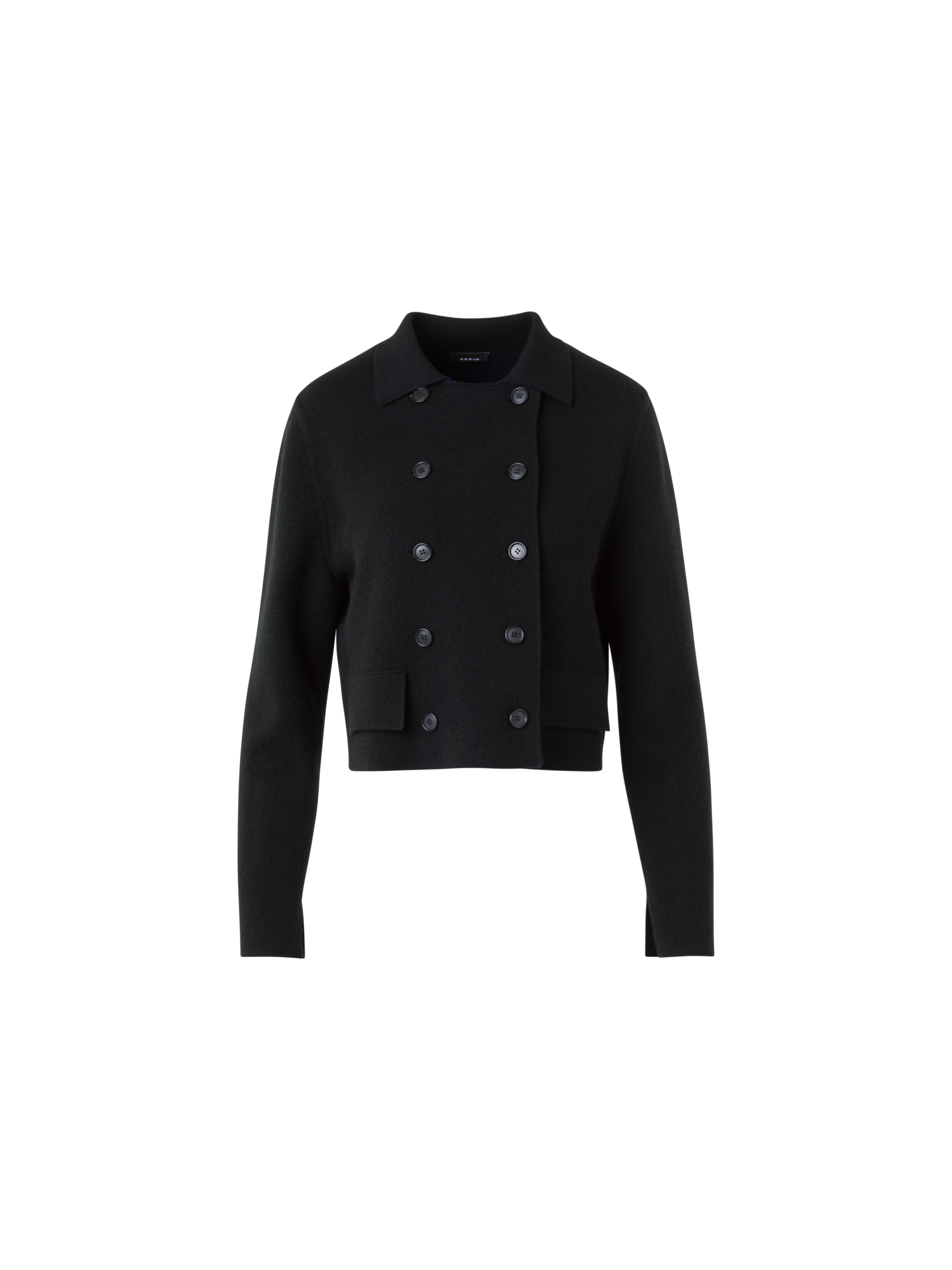 Designer カシミヤダブルフェイス ・ニットカーディガン