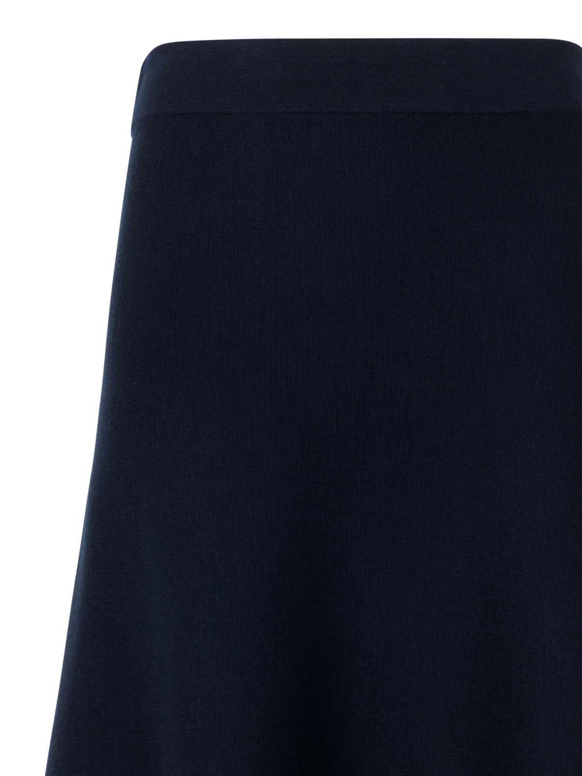Designer メリノウール ニットスカート - ネイビー