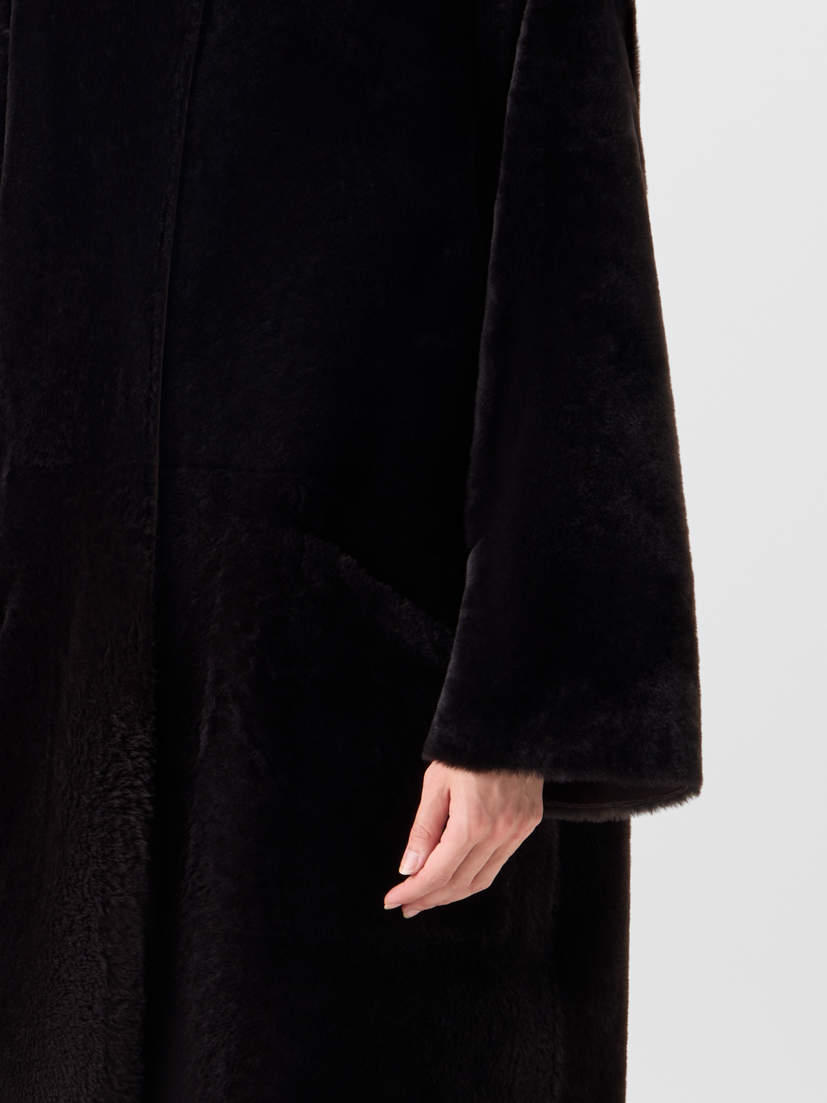Designer ラムシアリング コート The Basil Coat（バジル・コート） - ブラウン #editorial