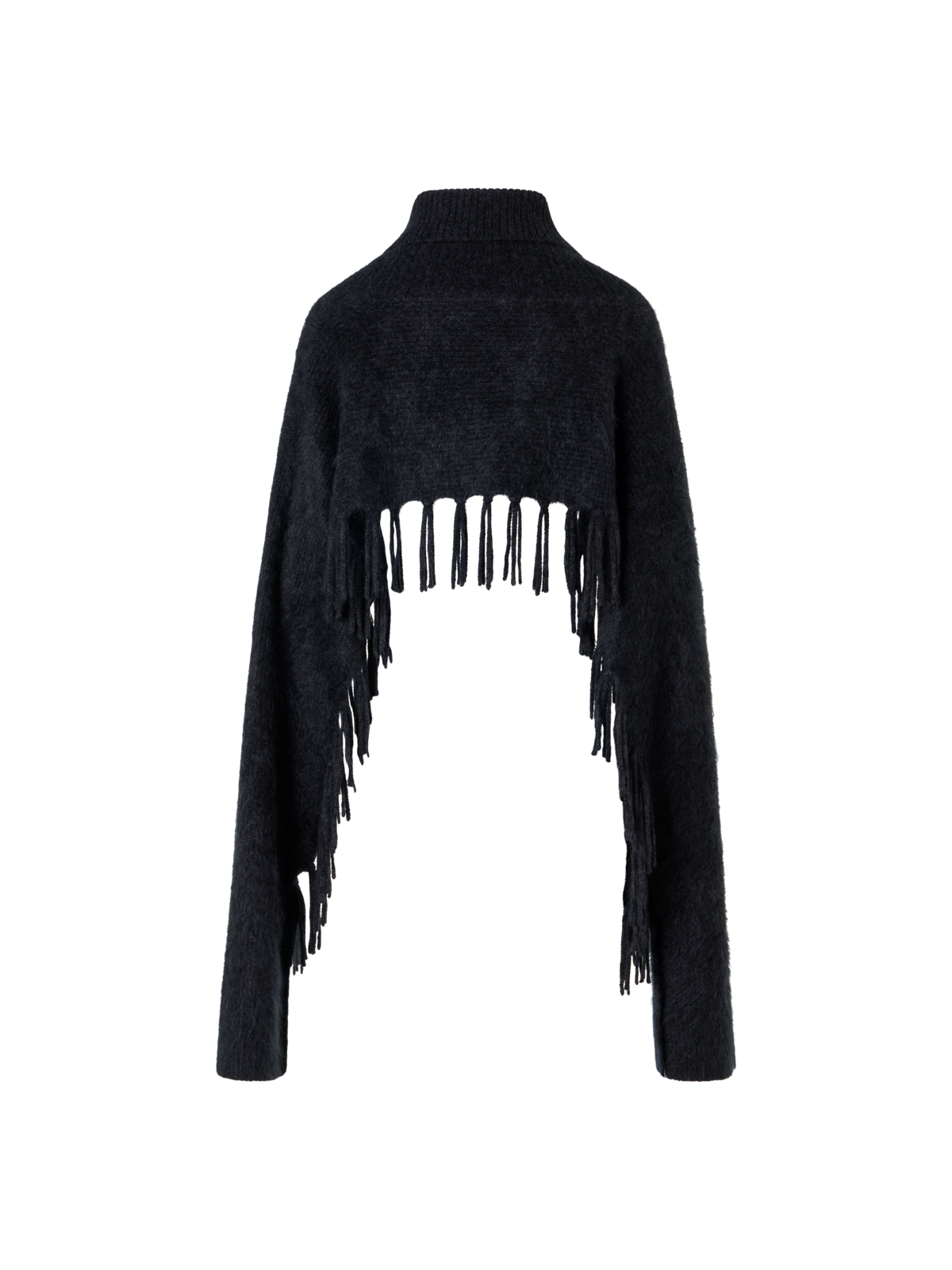 Designer クラウドカシミヤ ニットケープスカーフ - グレー