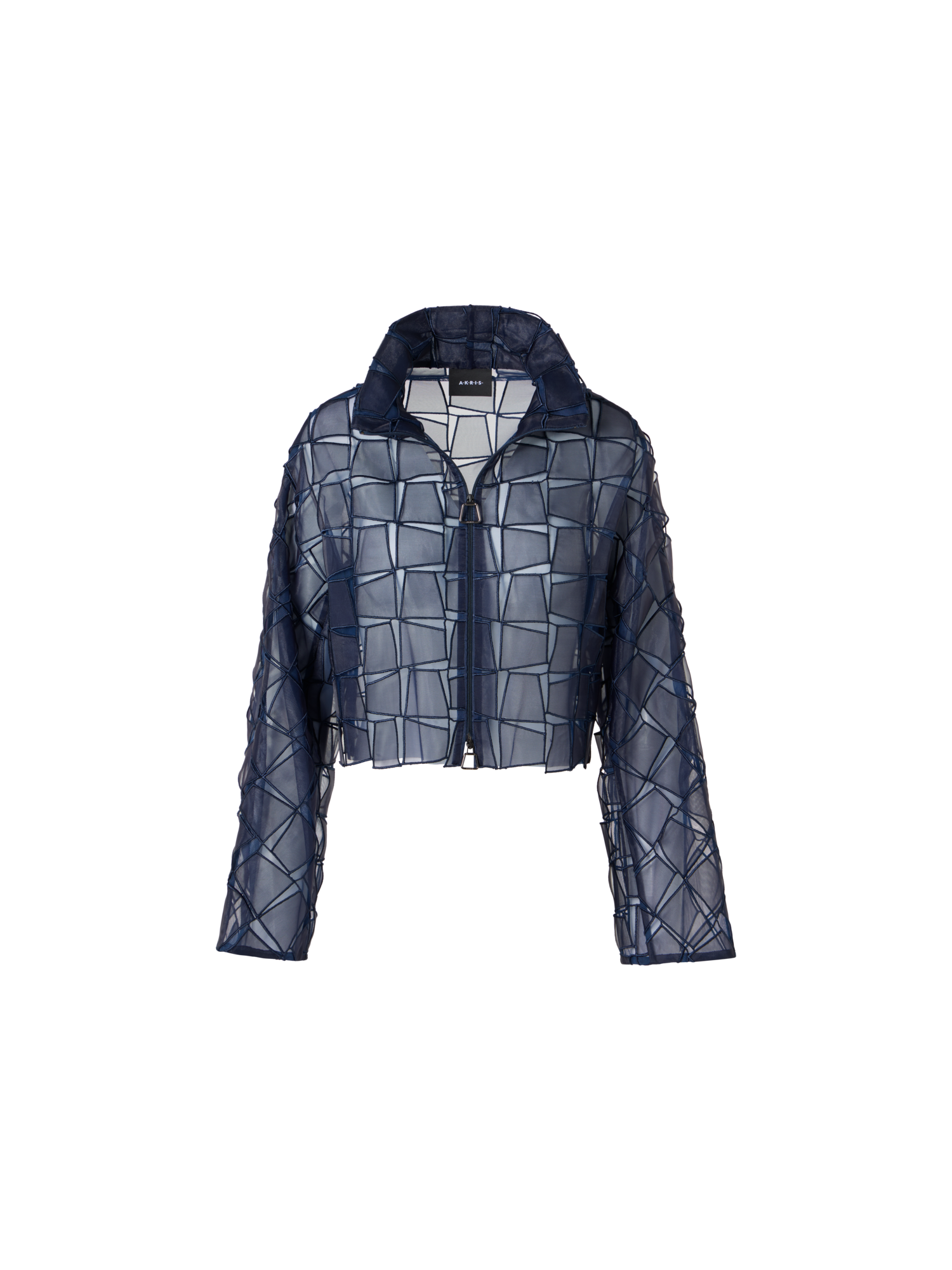 Designer オーガンザトラペゾイドエンブロイダリー・ジャケット