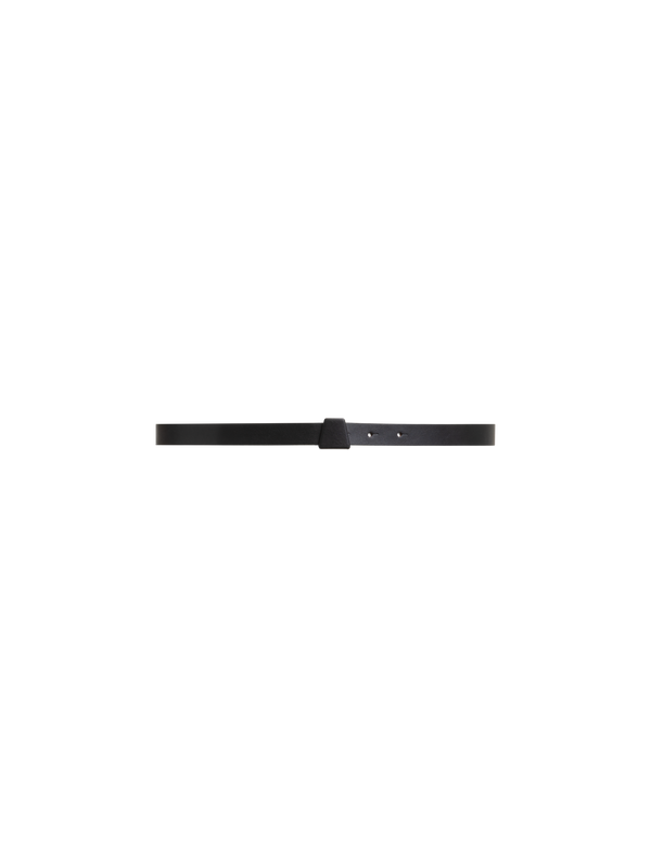 Designer 台形バックル付きレザーベルト