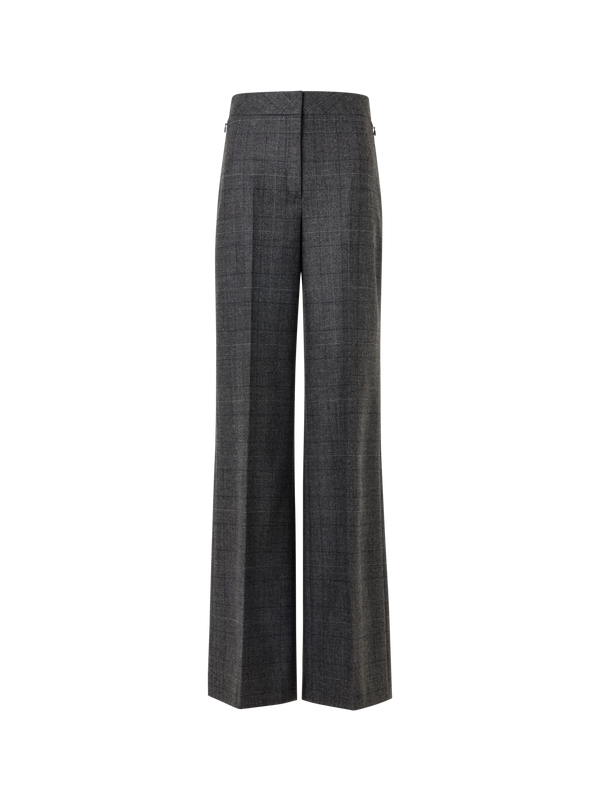 Designer ウールストレッチフランネル パンツ The Fior Pants（フィオール・パンツ - グレー - ブラック