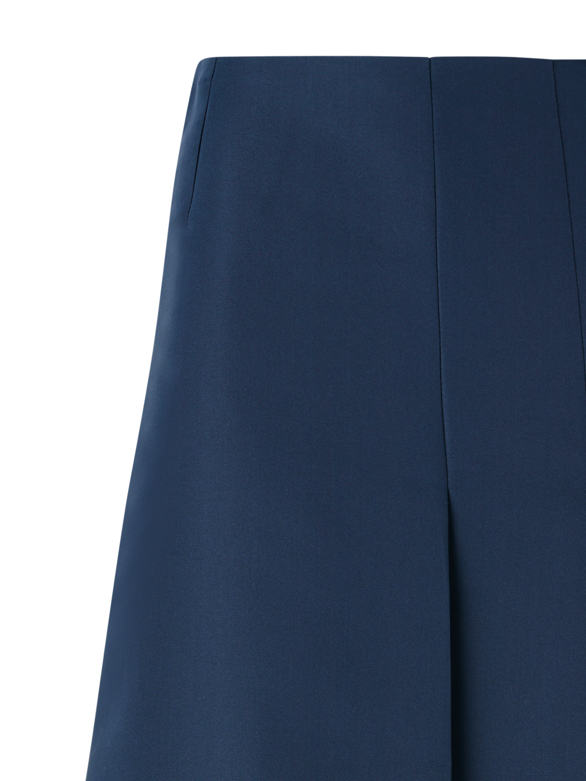 Designer オットマンシルク ・スカート - ネイビー - ブルー