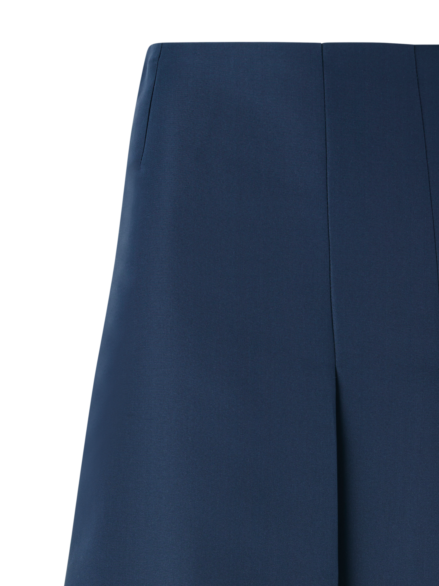 Designer オットマンシルク ・スカート - ネイビー - ブルー