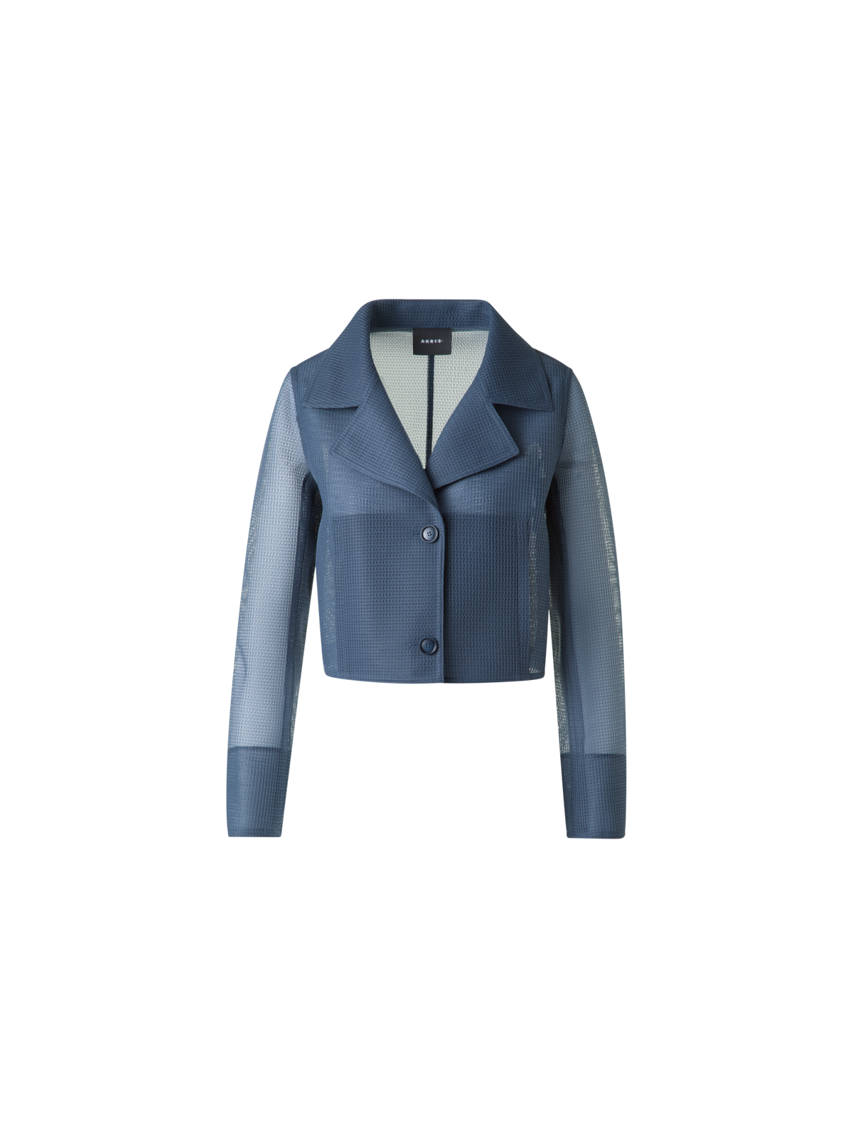 Designer ダブルレイヤー テクノグリッド ・ジャケット - ブルー