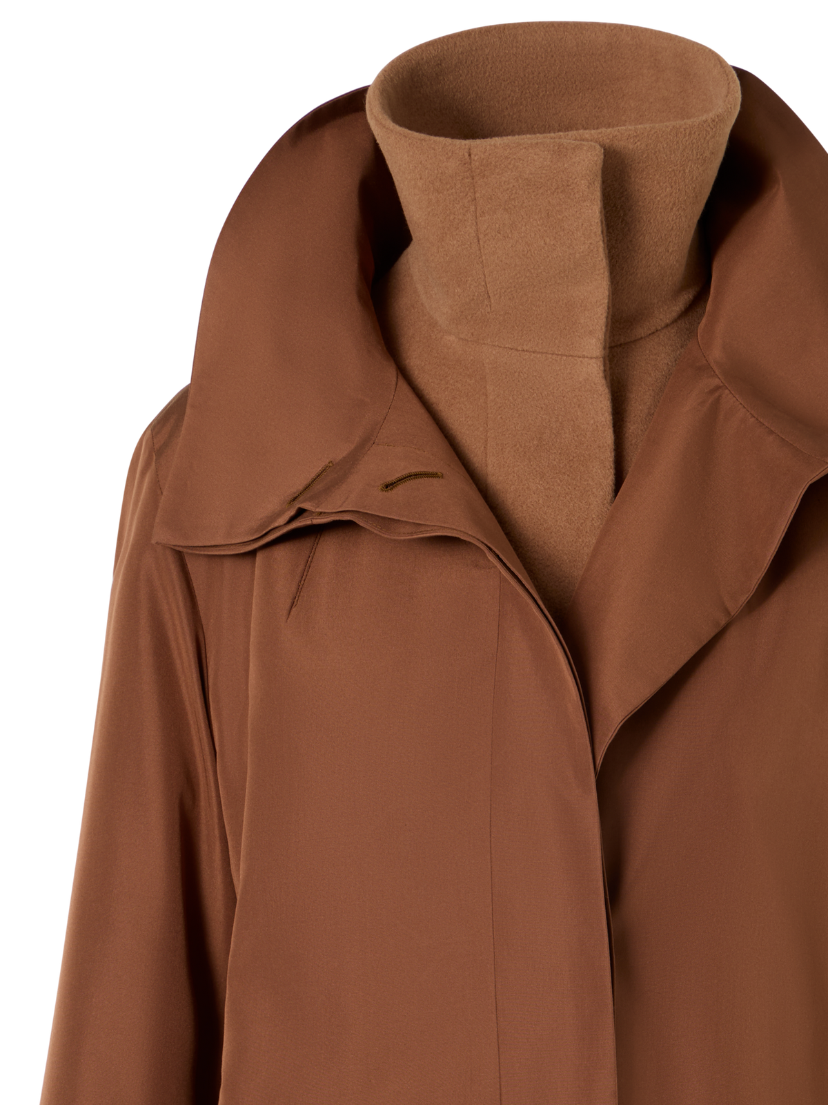 Designer シルクタフタ コート The O'Neill Coat（オニール・コート） - ブラウン