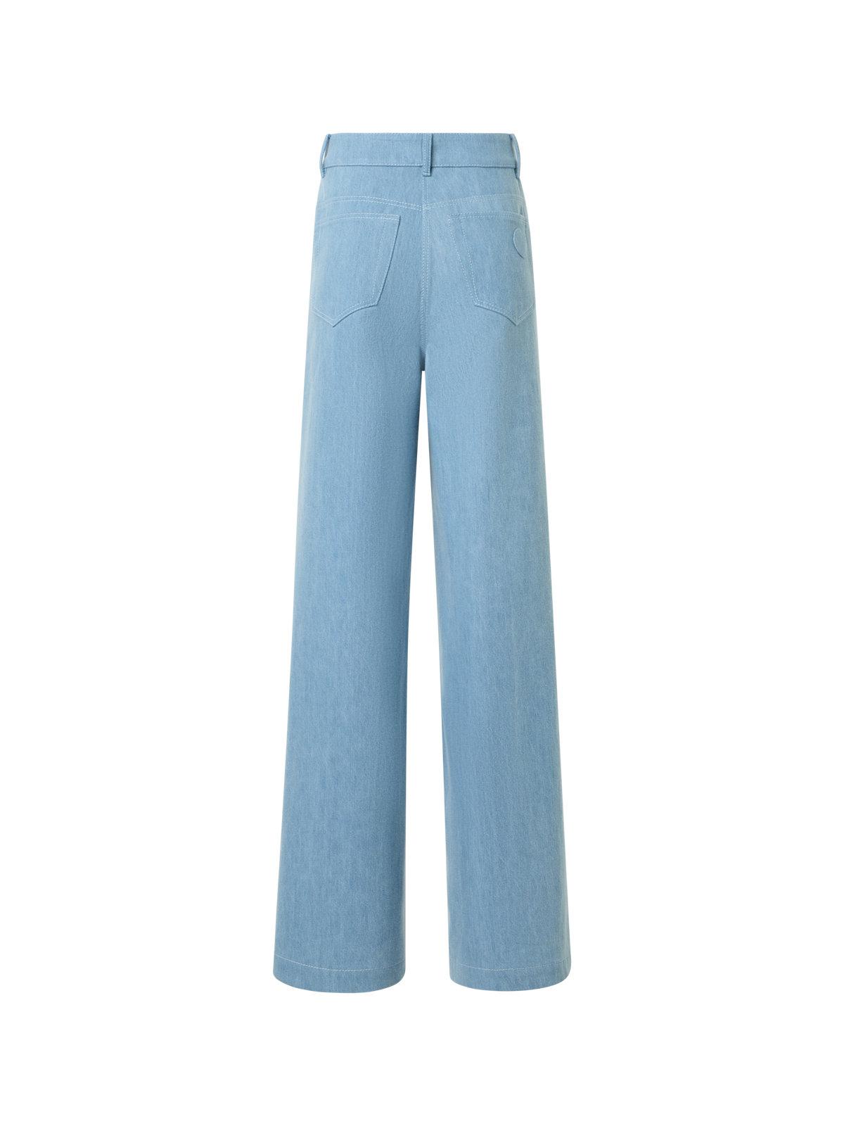 Designer ウォッシュドコットンデニム ・パンツ - ブルー