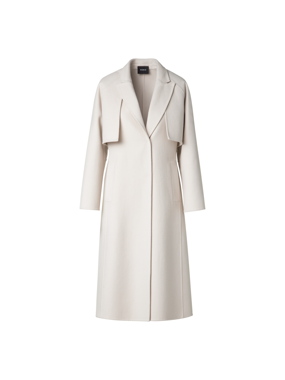 Designer ウールダブルフェイス・コート - エクリュ - ホワイト