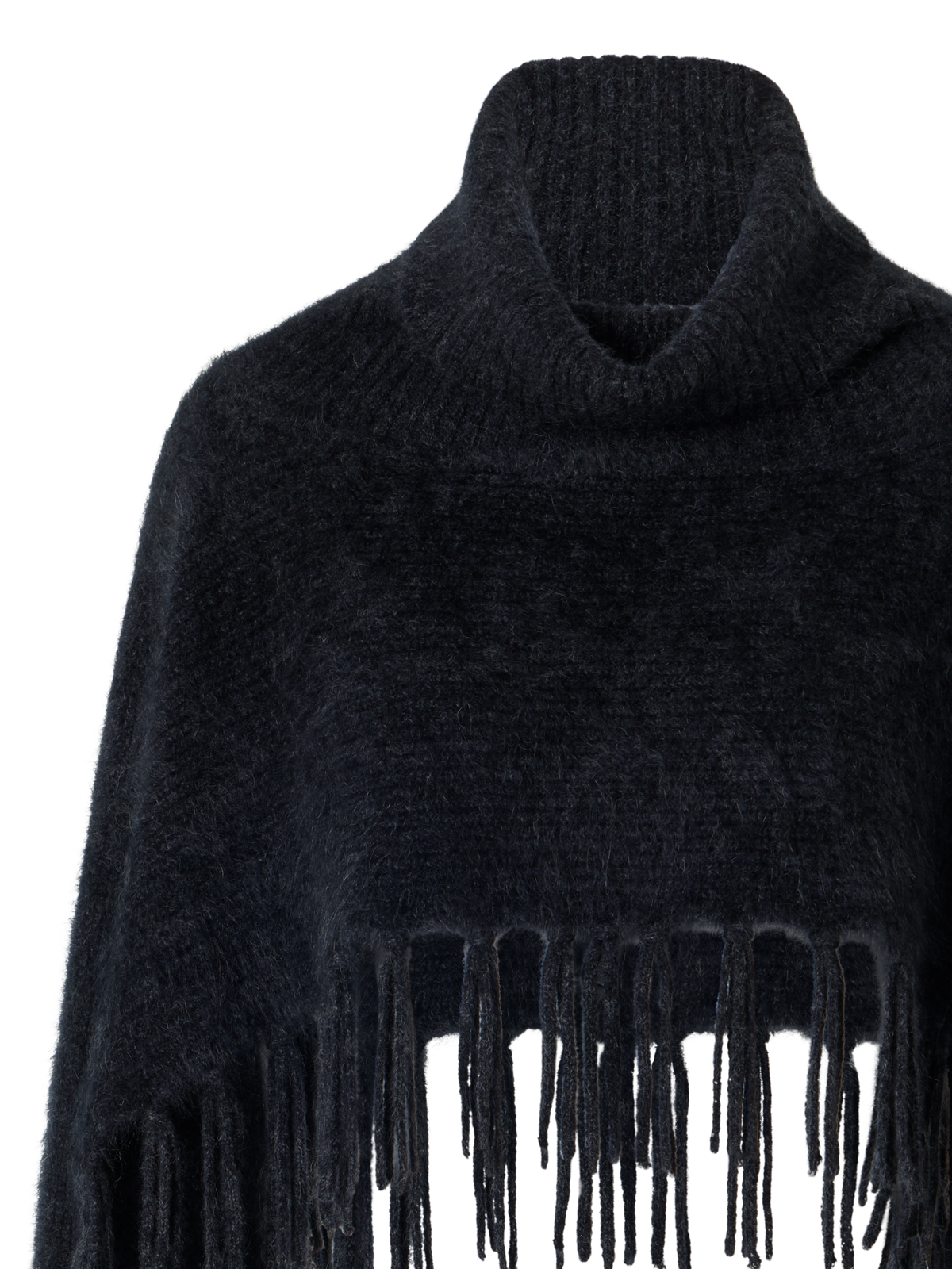 Designer クラウドカシミヤ ニットケープスカーフ - グレー