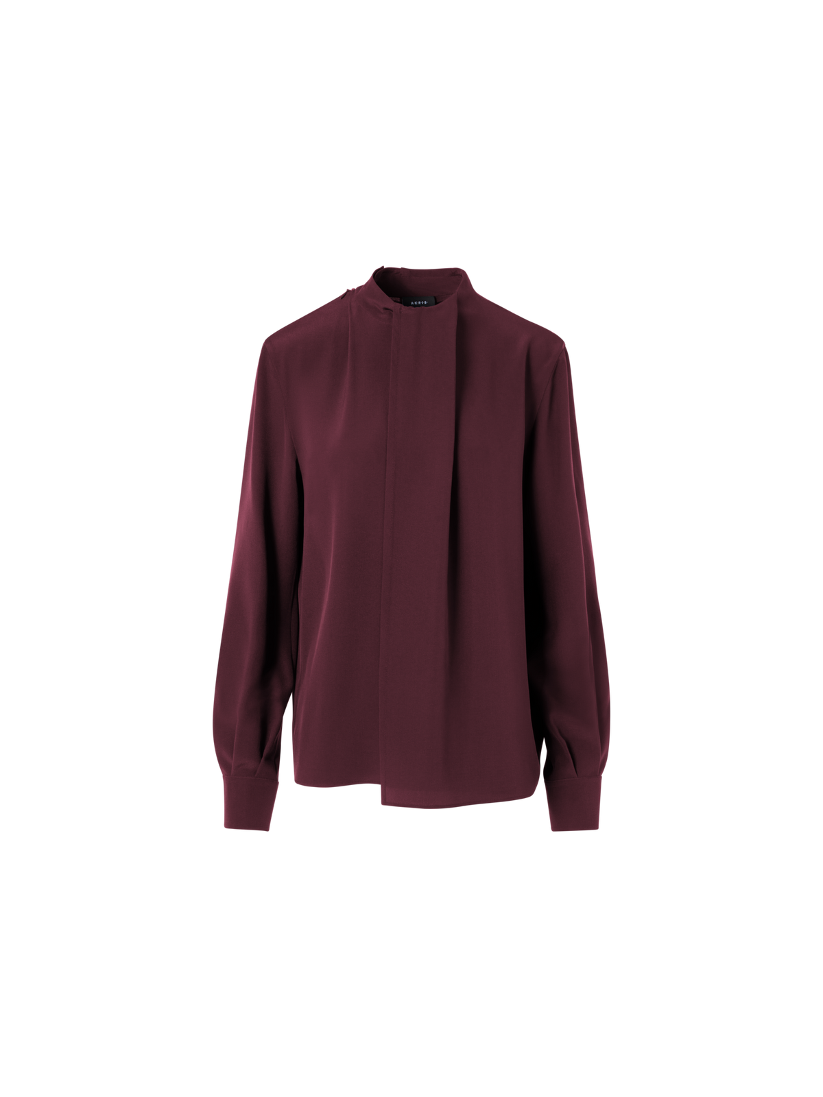 Designer シルククレープ ブラウス - レッド