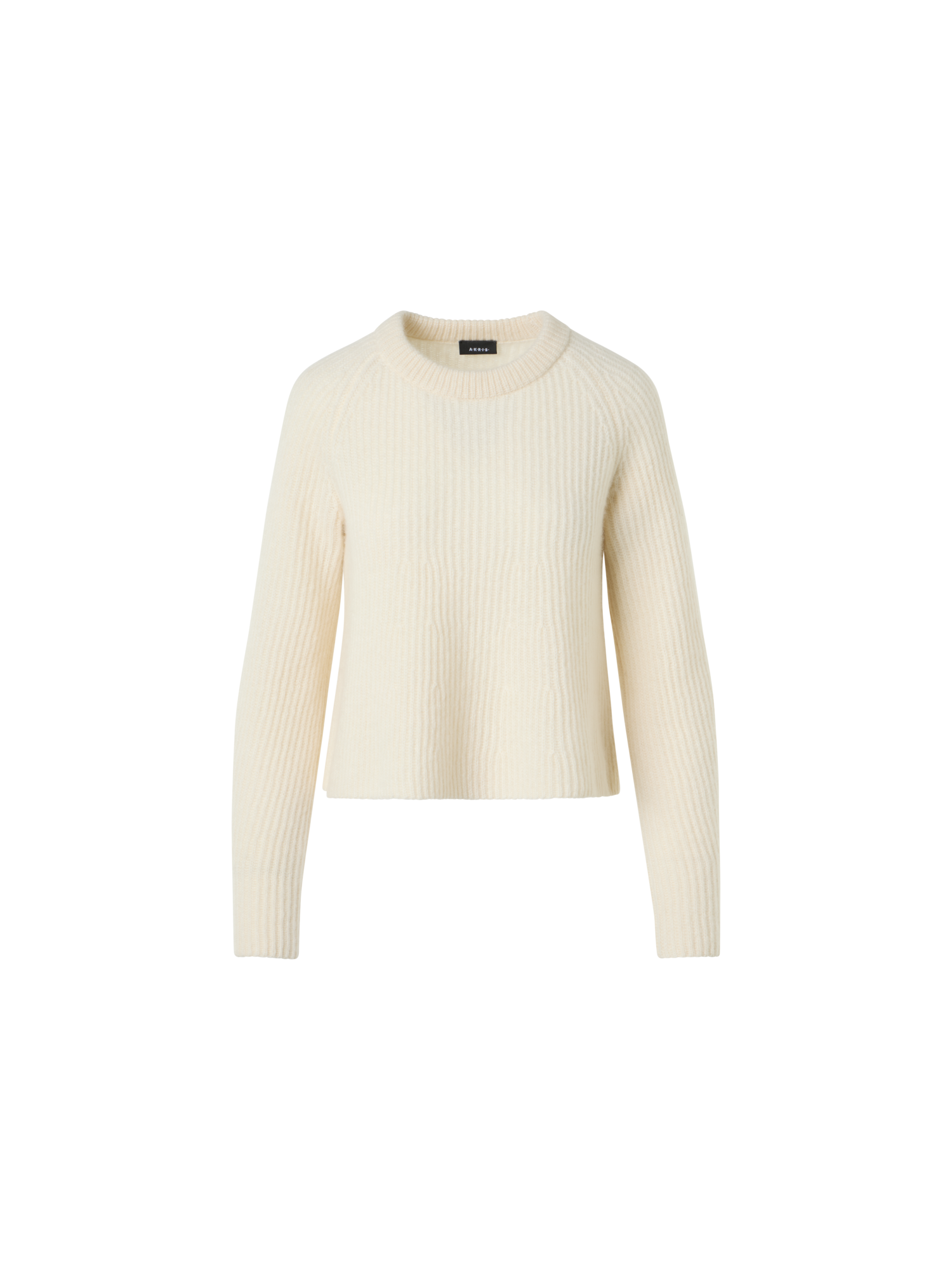 Designer カシミヤシルク混紡 ・ニットプルオーバー - エクリュ
