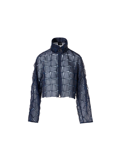 Designer オーガンザトラペゾイドエンブロイダリー・ジャケット