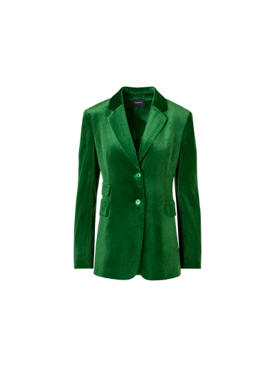 Designer ビスコースストレッチコーデュロイ ジャケット The Arie Jacket（アリエ・ジャケット） - グリーン