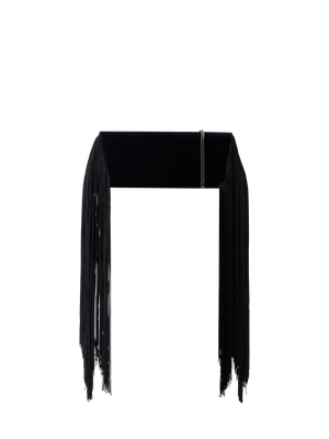 Designer アクリスアヌーク スモール トラペゾイド クラッチ - ブラック