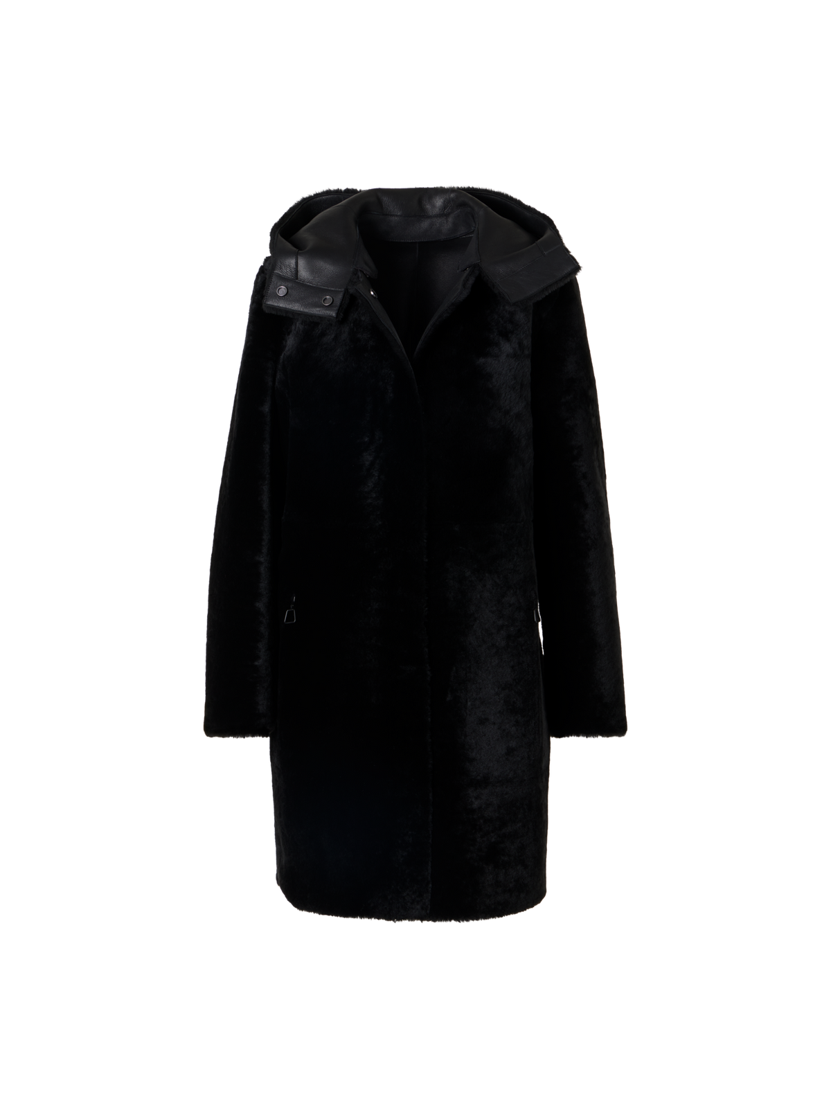 Designer ラムシアリング コートThe Oxana Coat（オクサナ・コート） - ブラック