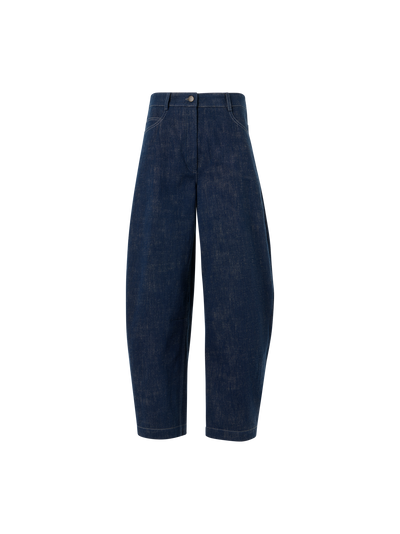 Designer ブラッシュドコットンデニム パンツ The Farrow Pants（ファロー・パンツ） - ネイビー