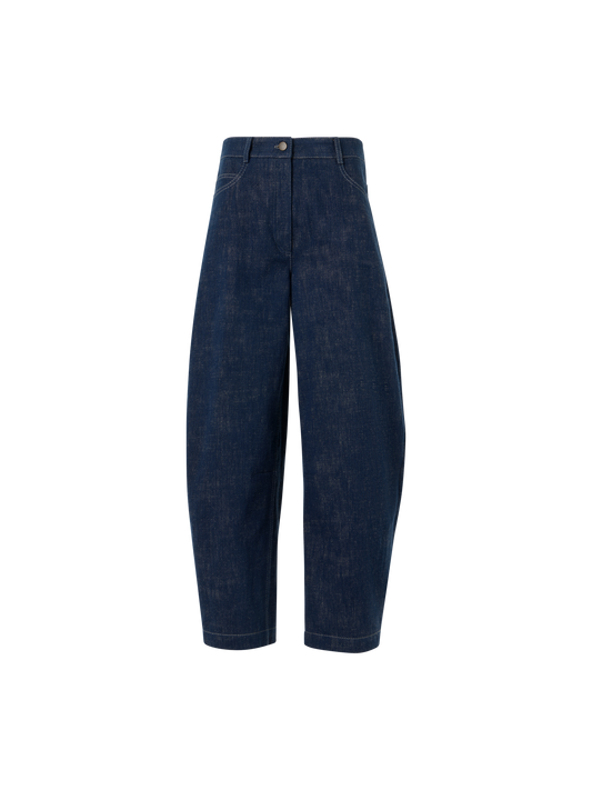 Designer ブラッシュドコットンデニム パンツ The Farrow Pants（ファロー・パンツ） - ネイビー