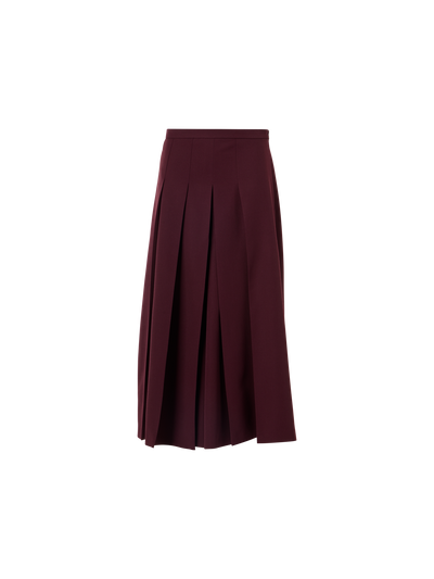 Designer ウールギャバジン スコート - レッド