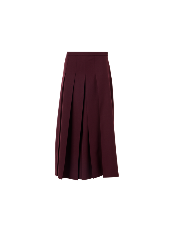 Designer ウールギャバジン スコート - レッド