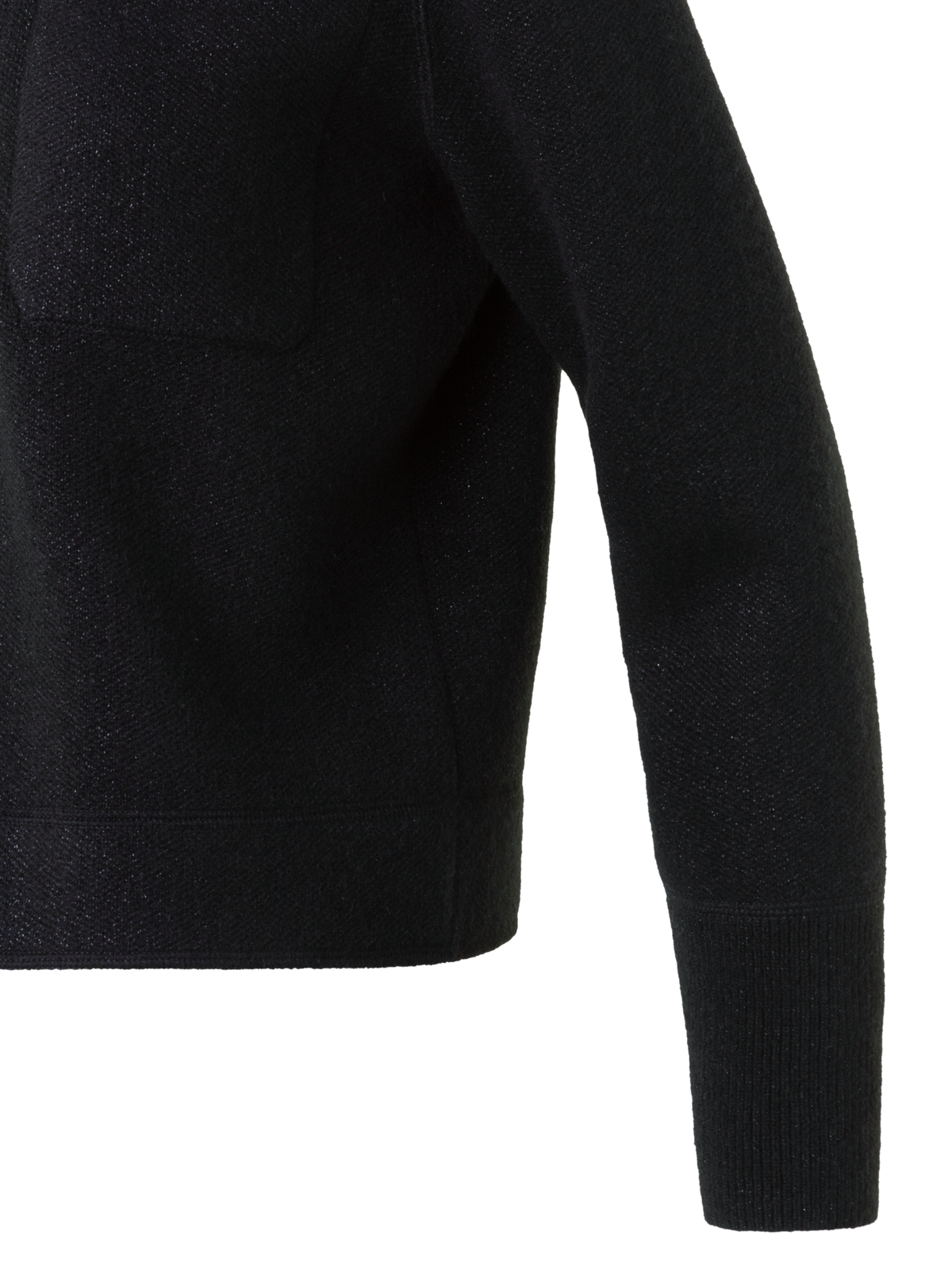 Designer カシミヤラメ ニットカーディガン - ブラック