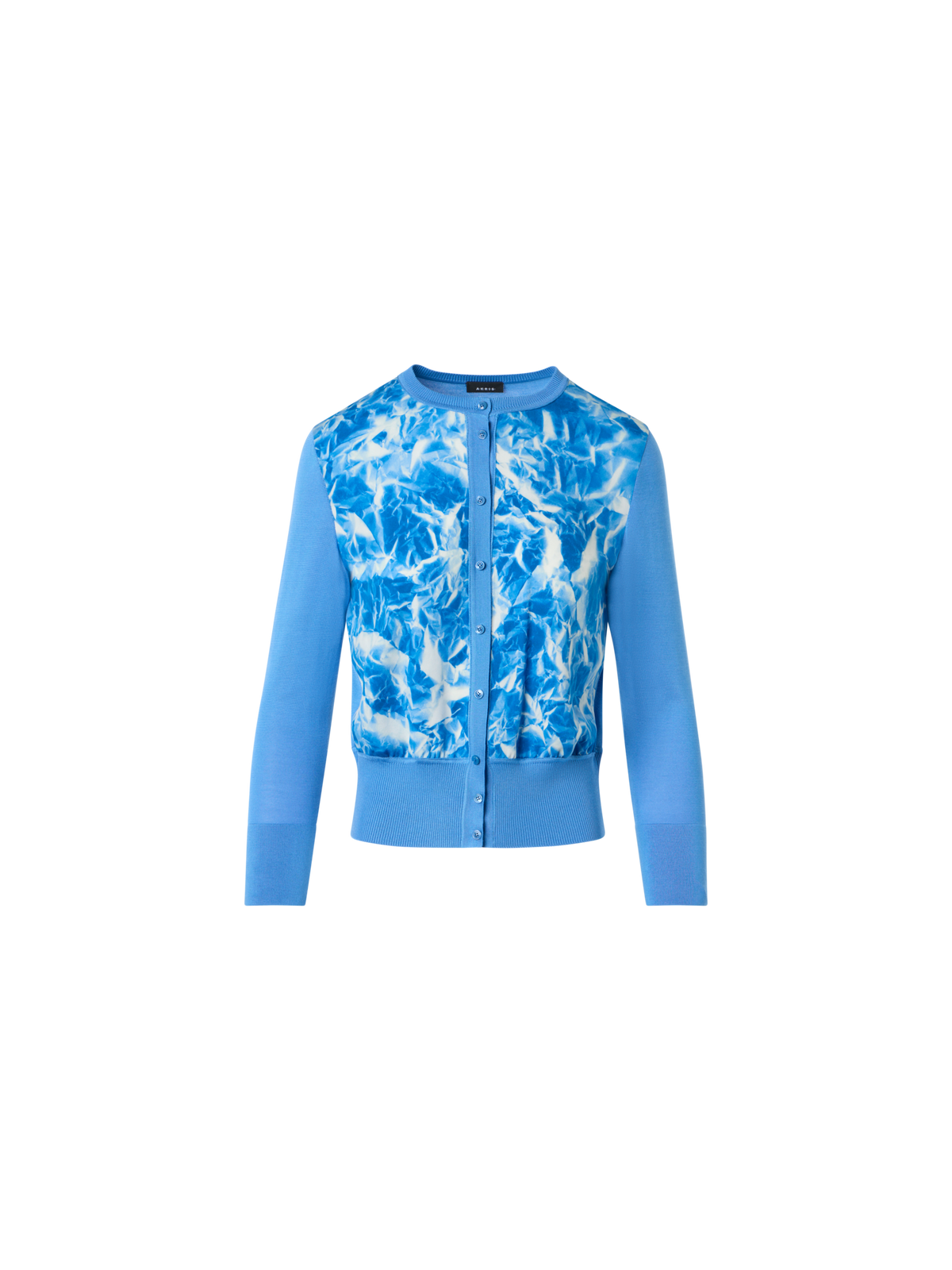 Designer シルク ・ニットカーディガン - ブルー